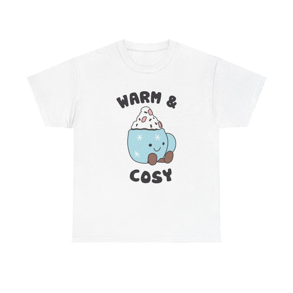 Hot Cocoa Plush Quote T-Shirt White Front