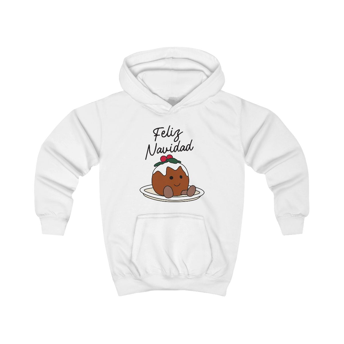 Christmas Pudding Plush Kids Hoodie