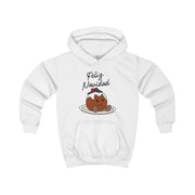 Christmas Pudding Plush Kids Hoodie 1