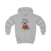Christmas Pudding Plush Kids Hoodie 3