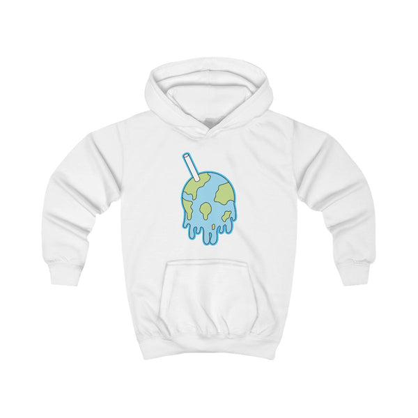 Straw - Juice Kids Hoodie White Front
