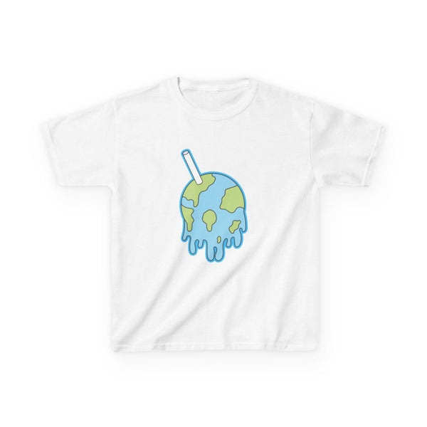 Straw - Juice Kids T-Shirt White Front