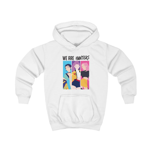 We Are Hunters Kids Hoodie White Front