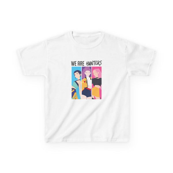We Are Hunters Kids T-Shirt White Front
