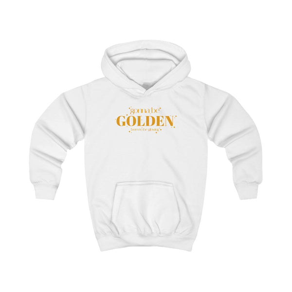 Gonna Be Golden Kids Hoodie White Front