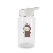 Cute Brown Monster Clear Water Bottle 2