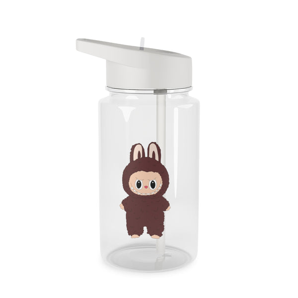 Cute Brown Monster Clear Water Bottle