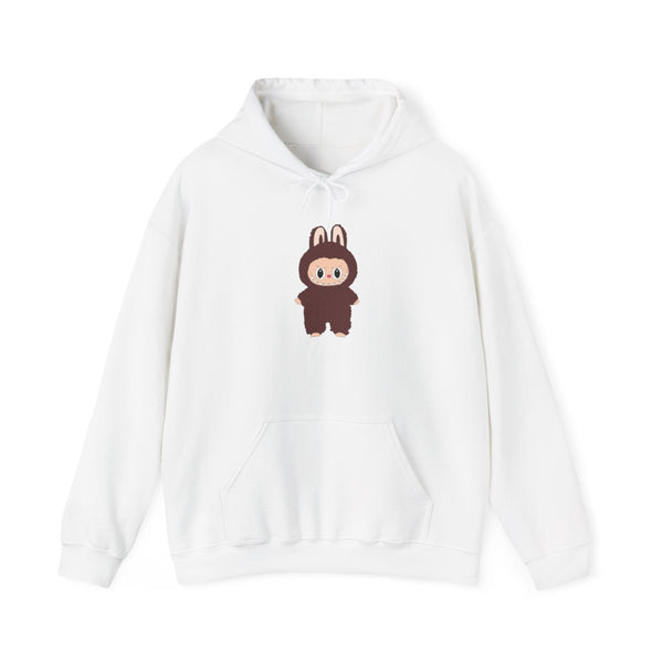 Cute Brown Monster Hoodie White Front