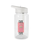 Cute Pink Monster Clear Water Bottle 1