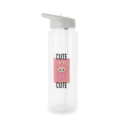 Cute Pink Monster Clear Water Bottle 6