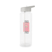 Cute Pink Monster Clear Water Bottle 7