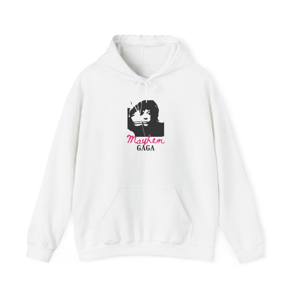 Pink Mayhem Gaga Hoodie White Front