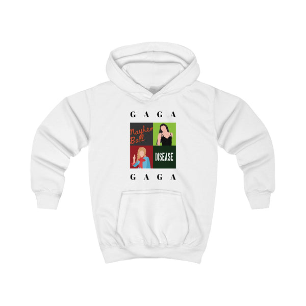 Gaga Collage Kids Hoodie White Front
