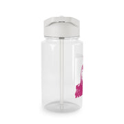 Pink Gaga Silhouette  Clear Water Bottle 3