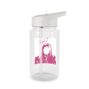 Pink Gaga Silhouette  Clear Water Bottle 2