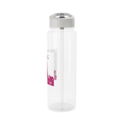 Pink Gaga Silhouette  Clear Water Bottle 9