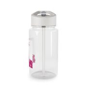 Pink Gaga Silhouette  Clear Water Bottle 4