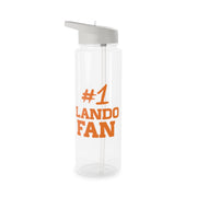 #1 Lando Fan Clear Water Bottle 6