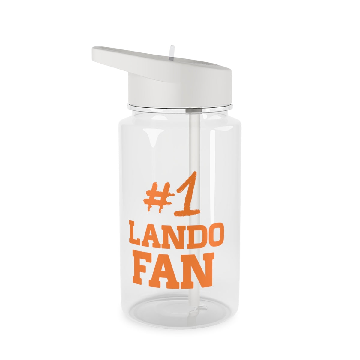 #1 Lando Fan Clear Water Bottle
