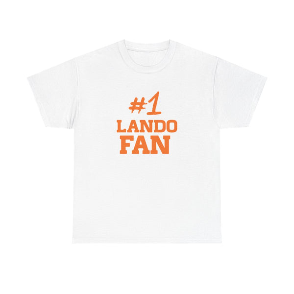 #1 Lando Fan T-Shirt White Front