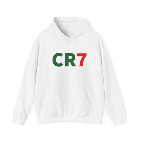 CR7 Logo - Ronaldo Hoodie White Front