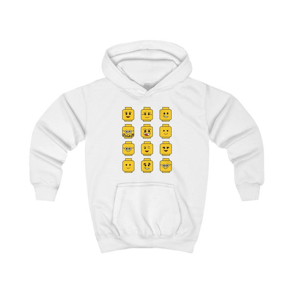 Characters - Bricks Kids Hoodie White Front