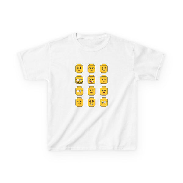 Characters - Bricks Kids T-Shirt White Front