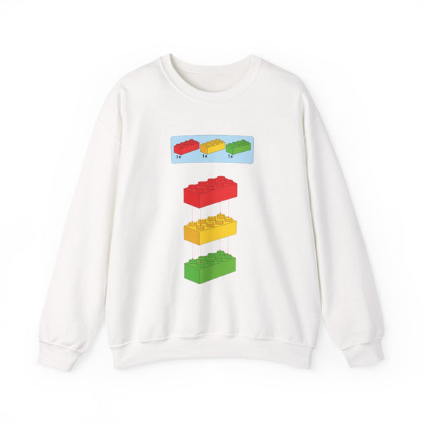 Bricks Instruction Set Sweatshirt White Front