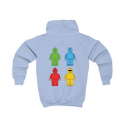Bricks Figures Rainbow Kids Hoodie 8