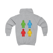 Bricks Figures Rainbow Kids Hoodie 4