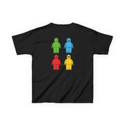 Bricks Figures Rainbow Kids T-Shirt 6