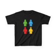 Bricks Figures Rainbow Kids T-Shirt 5