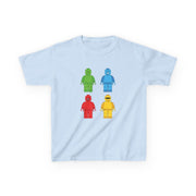 Bricks Figures Rainbow Kids T-Shirt 7