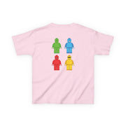 Bricks Figures Rainbow Kids T-Shirt 10