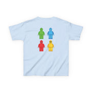 Bricks Figures Rainbow Kids T-Shirt 8