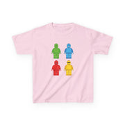 Bricks Figures Rainbow Kids T-Shirt 9