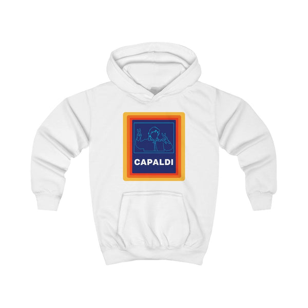Capaldi  Kids Hoodie White Front