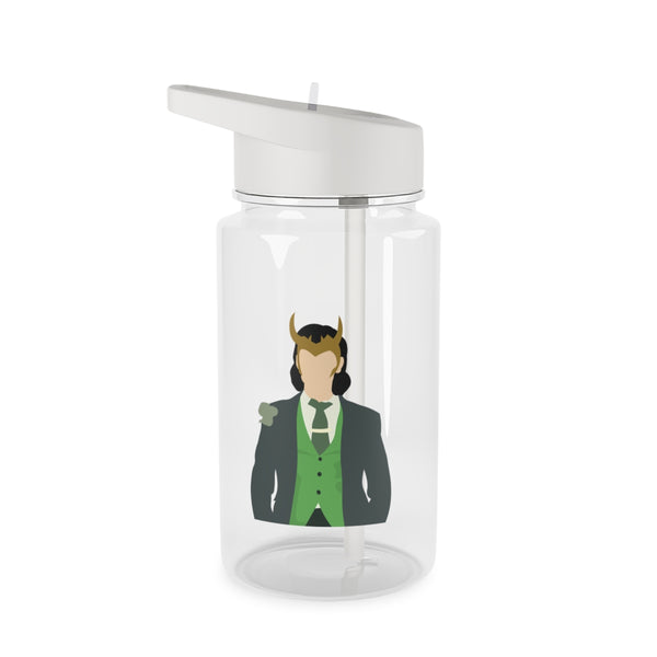 With Horns Clear Water Bottle