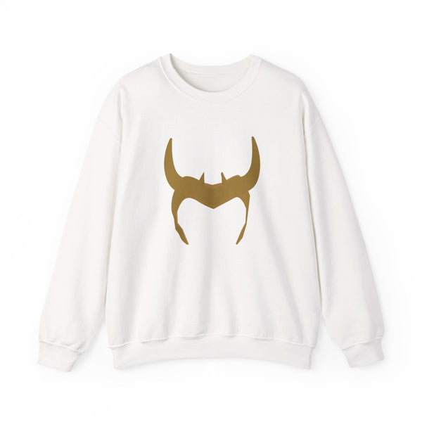 The Horned Helmet Sweatshirt White Front