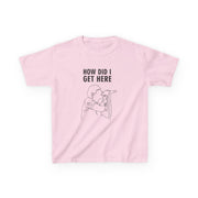 How Did I Get Here Outline Kids T-Shirt 7