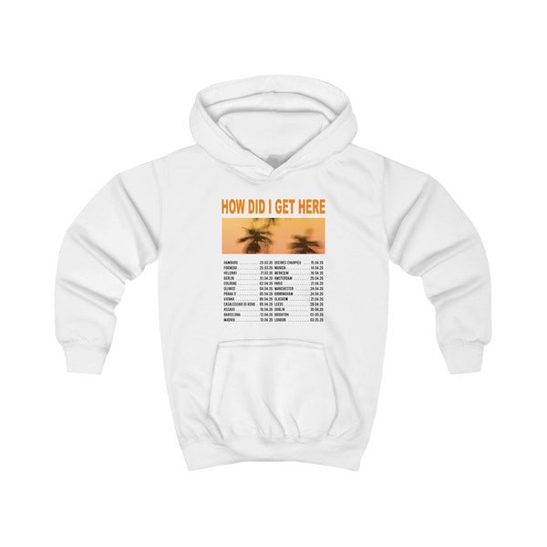 HDIGH Tour 2026 Kids Hoodie White Front
