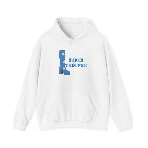 Super Trouper Hoodie White Front