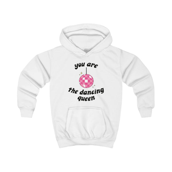 Dancing Queen Kids Hoodie White Front