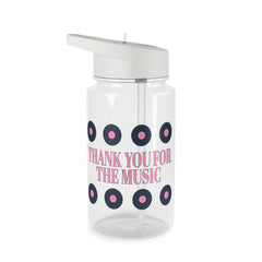 Thank You For The Music - Mamma Mia Clear Water Bottle