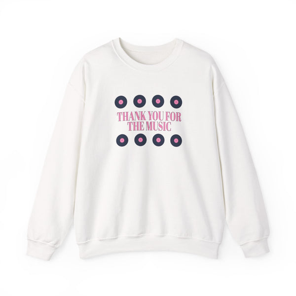 Thank You For The Music - Mamma Mia Sweatshirt White Front