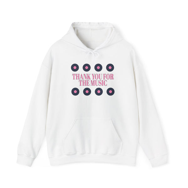 Thank You For The Music - Mamma Mia Hoodie White Front