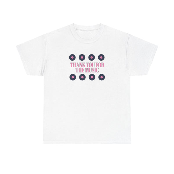 Thank You For The Music - Mamma Mia T-Shirt White Front