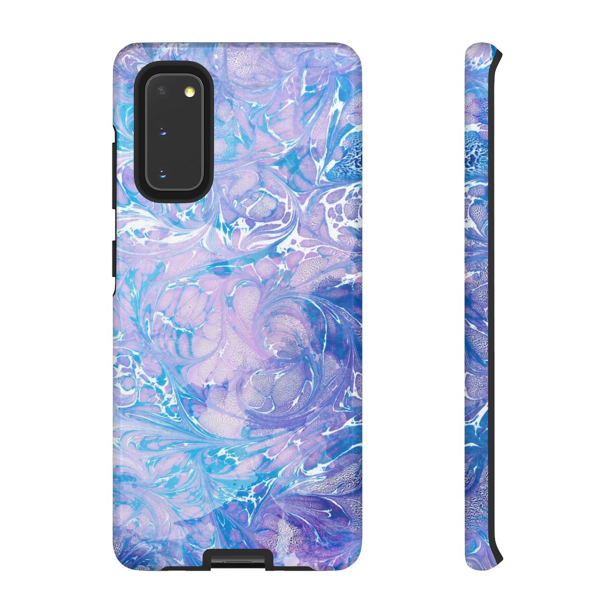 Sea Blue Swirly Marble Phone Case