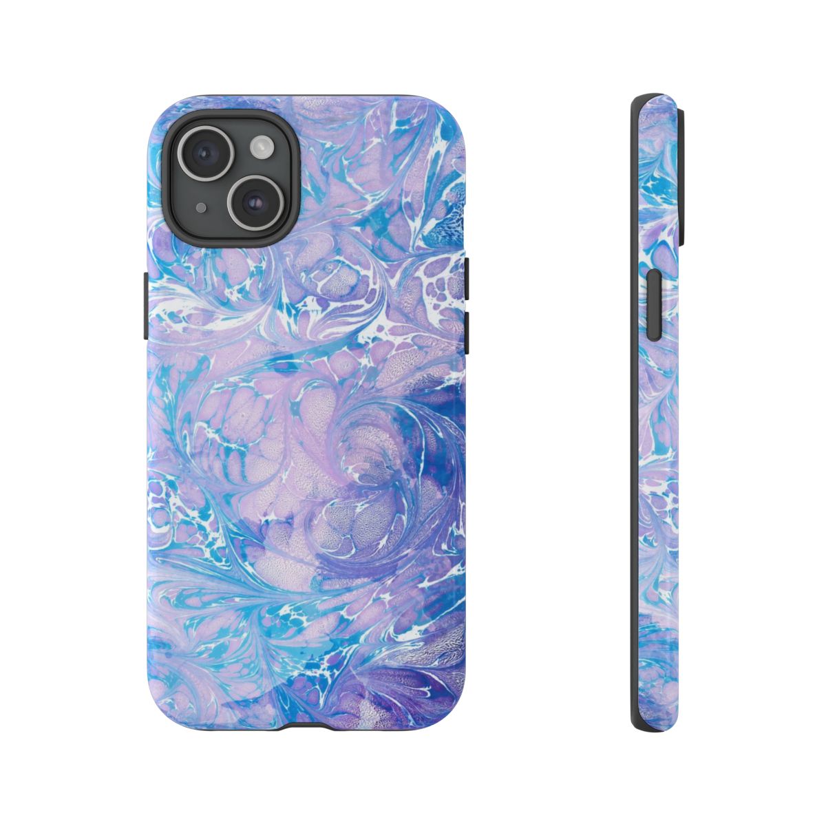 Sea Blue Swirly Marble Phone Case