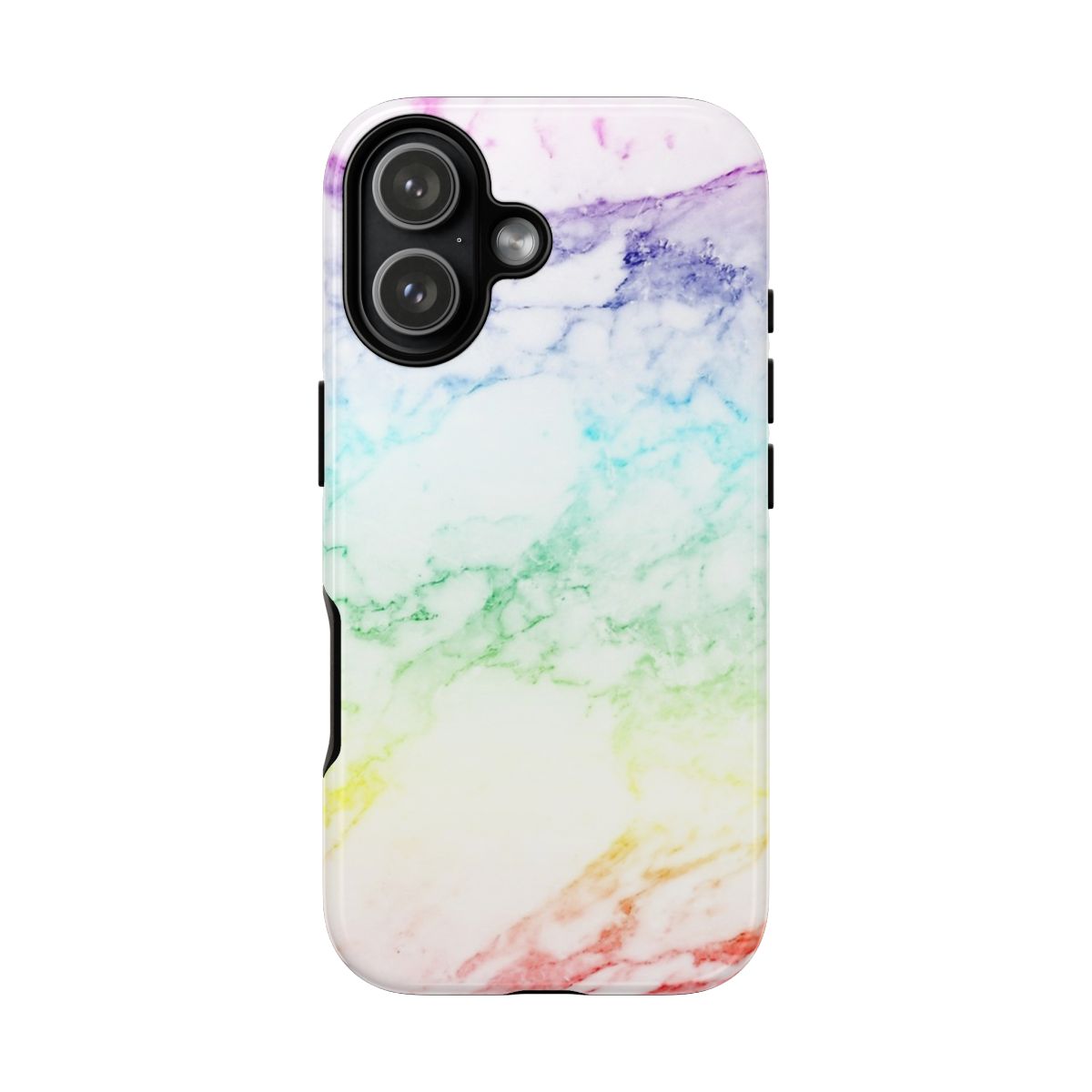 Rainbow Streak Marble Pattern Phone Case